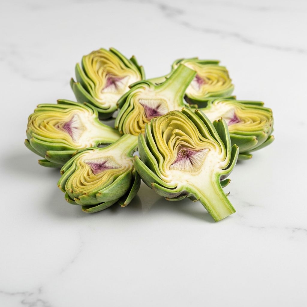 Frische Artischockenherzen